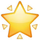 Whatsapp design of the glowing star emoji verson:2.23.2.72
