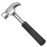 Whatsapp design of the hammer emoji verson:2.23.2.72