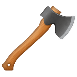 Whatsapp design of the axe emoji verson:2.23.2.72