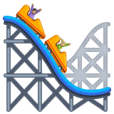 Whatsapp design of the roller coaster emoji verson:2.23.2.72
