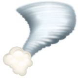 Whatsapp design of the tornado emoji verson:2.23.2.72