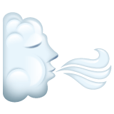 Whatsapp design of the wind face emoji verson:2.23.2.72