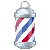 Whatsapp design of the barber pole emoji verson:2.23.2.72