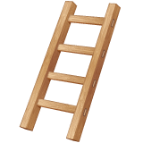 Whatsapp design of the ladder emoji verson:2.23.2.72