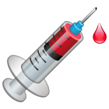 Whatsapp design of the syringe emoji verson:2.23.2.72