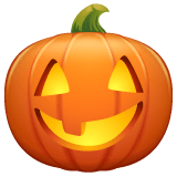 Whatsapp design of the jack-o-lantern emoji verson:2.23.2.72