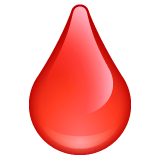 Whatsapp design of the drop of blood emoji verson:2.23.2.72