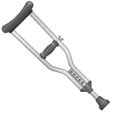 Whatsapp design of the crutch emoji verson:2.23.2.72
