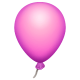 Whatsapp design of the balloon emoji verson:2.23.2.72