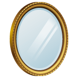 Whatsapp design of the mirror emoji verson:2.23.2.72