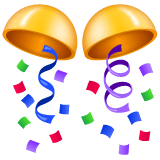 Whatsapp design of the confetti ball emoji verson:2.23.2.72