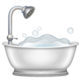 Whatsapp design of the bathtub emoji verson:2.23.2.72