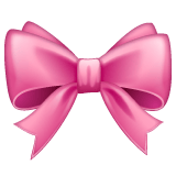 Whatsapp design of the ribbon emoji verson:2.23.2.72