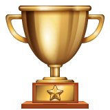Whatsapp design of the trophy emoji verson:2.23.2.72