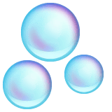 Whatsapp design of the bubbles emoji verson:2.23.2.72