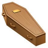 Whatsapp design of the coffin emoji verson:2.23.2.72