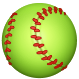 Whatsapp design of the softball emoji verson:2.23.2.72