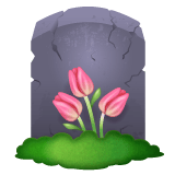 Whatsapp design of the headstone emoji verson:2.23.2.72