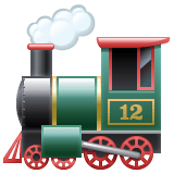 Whatsapp design of the locomotive emoji verson:2.23.2.72