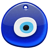 Whatsapp design of the nazar amulet emoji verson:2.23.2.72