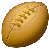 Whatsapp design of the rugby football emoji verson:2.23.2.72