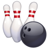 Whatsapp design of the bowling emoji verson:2.23.2.72