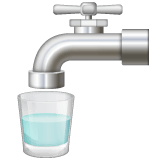 Whatsapp design of the potable water emoji verson:2.23.2.72