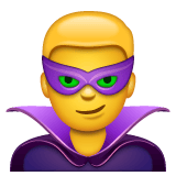 Whatsapp design of the man supervillain emoji verson:2.23.2.72