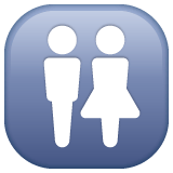 Whatsapp design of the restroom emoji verson:2.23.2.72