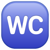 Whatsapp design of the water closet emoji verson:2.23.2.72