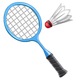 Whatsapp design of the badminton emoji verson:2.23.2.72