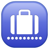 Whatsapp design of the baggage claim emoji verson:2.23.2.72
