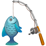 Whatsapp design of the fishing pole emoji verson:2.23.2.72
