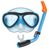 Whatsapp design of the diving mask emoji verson:2.23.2.72