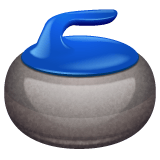Whatsapp design of the curling stone emoji verson:2.23.2.72
