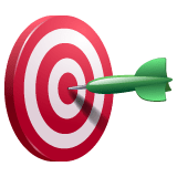 Whatsapp design of the bullseye emoji verson:2.23.2.72