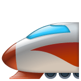 Whatsapp design of the bullet train emoji verson:2.23.2.72