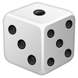 Whatsapp design of the game die emoji verson:2.23.2.72