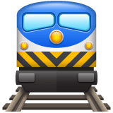 Whatsapp design of the train emoji verson:2.23.2.72