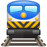 Whatsapp design of the train emoji verson:2.23.2.72