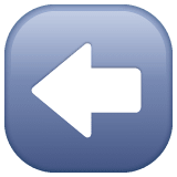 Whatsapp design of the left arrow emoji verson:2.23.2.72