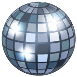 Whatsapp design of the mirror ball emoji verson:2.23.2.72