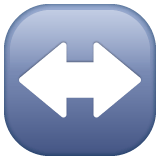 Whatsapp design of the left-right arrow emoji verson:2.23.2.72