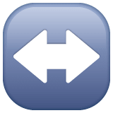 Whatsapp design of the left-right arrow emoji verson:2.23.2.72