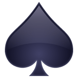 Whatsapp design of the spade suit emoji verson:2.23.2.72