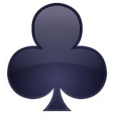 Whatsapp design of the club suit emoji verson:2.23.2.72