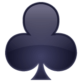 Whatsapp design of the club suit emoji verson:2.23.2.72