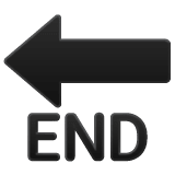 Whatsapp design of the END arrow emoji verson:2.23.2.72