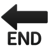 Whatsapp design of the END arrow emoji verson:2.23.2.72