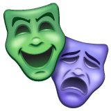 Whatsapp design of the performing arts emoji verson:2.23.2.72